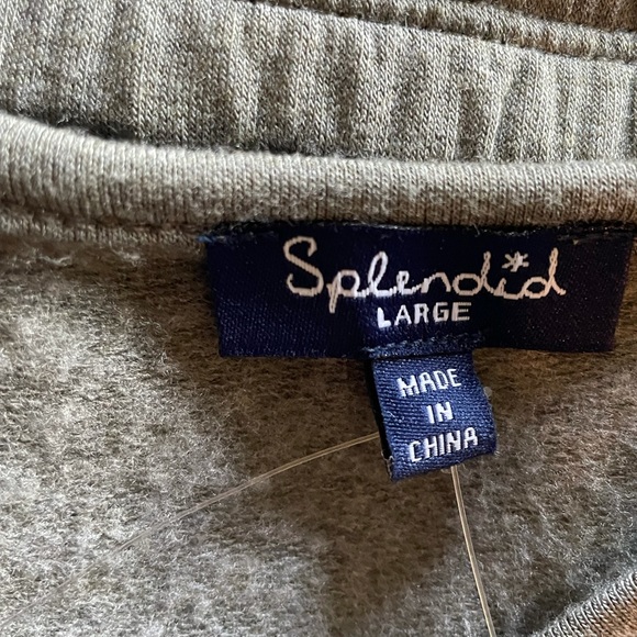 NWT Splendid sleeveless khaki green elastic drawstring waist romper size large - Picture 10 of 11